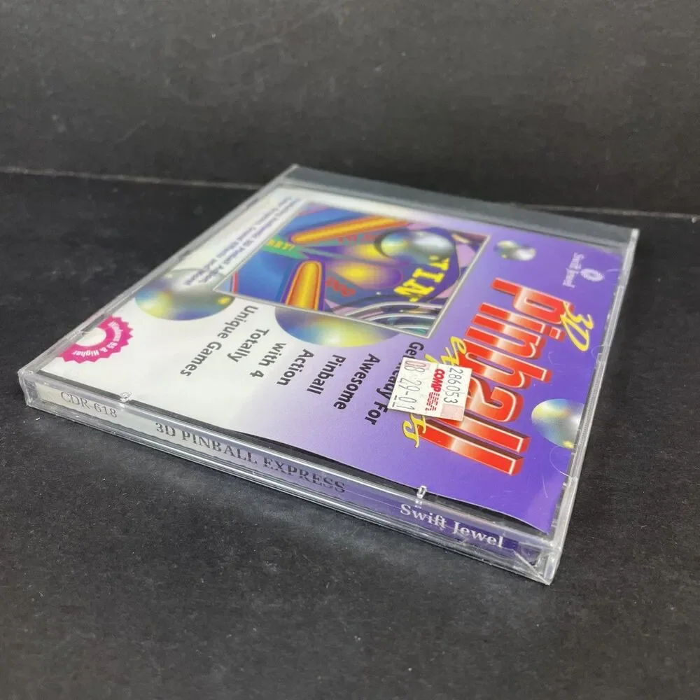 3D Pinball Express PC Game Windows 95 4 Games 3 Levels New Sealed Vintage ‘01